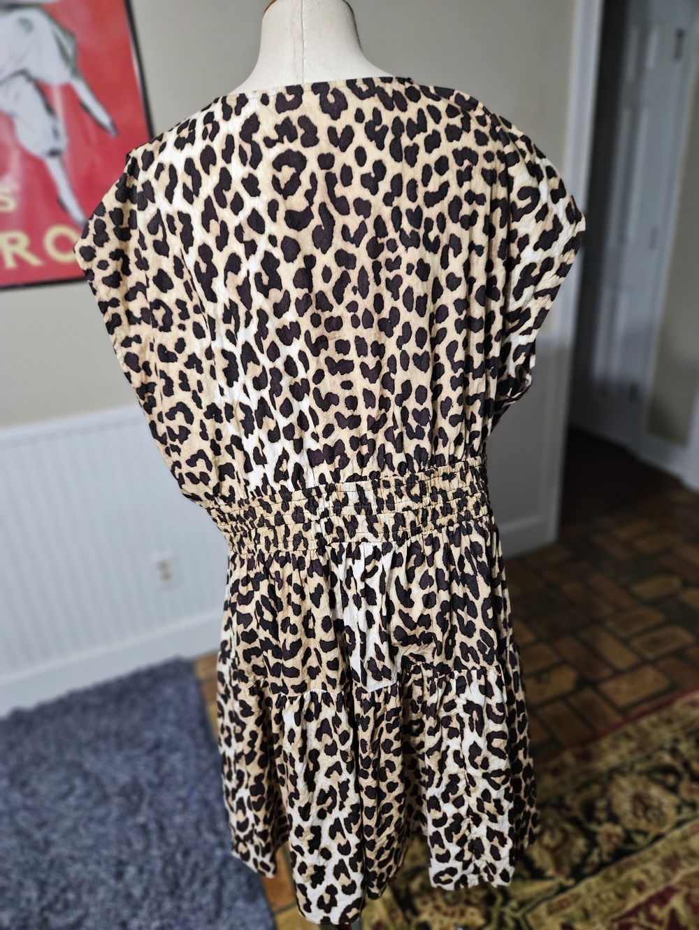 H&M Leopard Print Dress XL - Picture 3 of 4